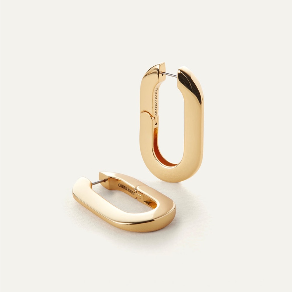 Jenny Bird mega U-link earrings in gold